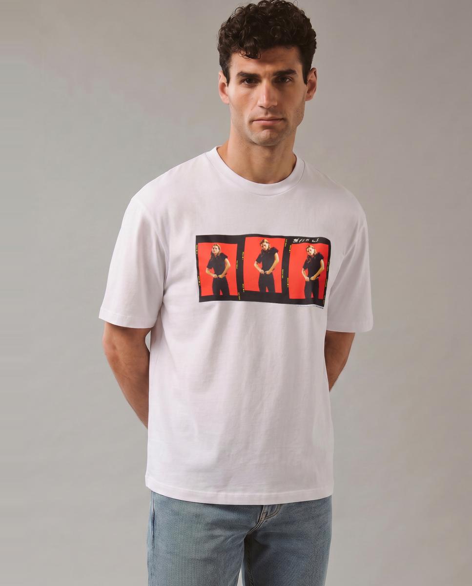T-shirt Boxy Fit Branco-3