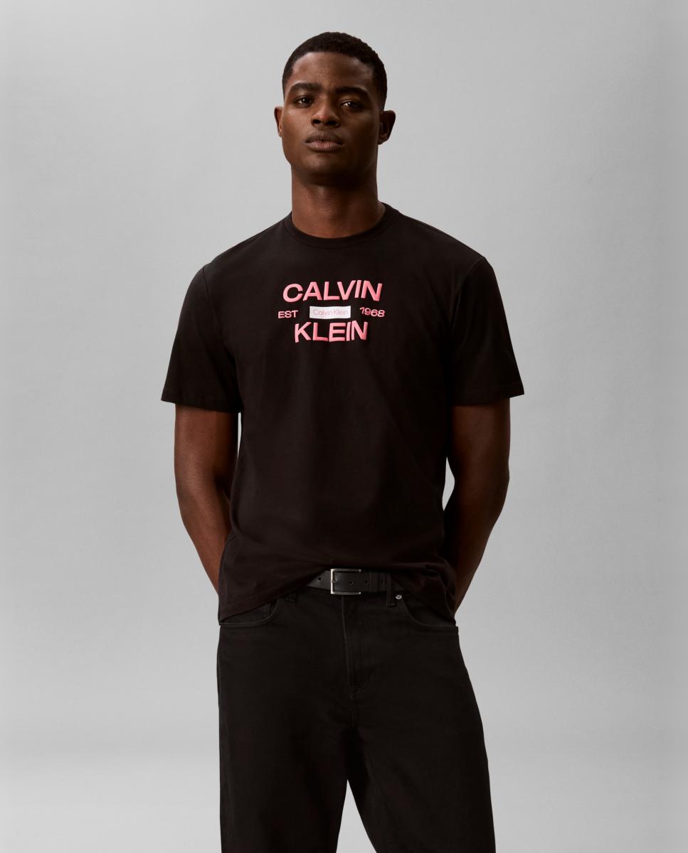 Imagen 0 de Camiseta Hombre con gráfico Negro