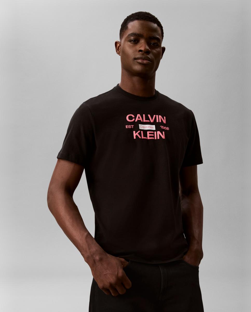 Imagen 4 de Camiseta Hombre con gráfico - Calvin Klein Jeans - Negro Negro