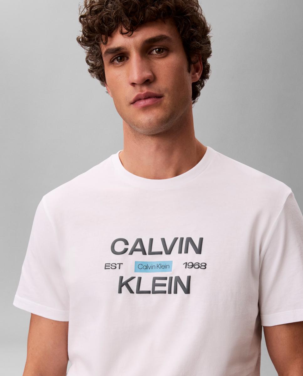 Imagen 1 de Camiseta Hombre con gráfico - Calvin Klein Jeans - Blanco Blanco