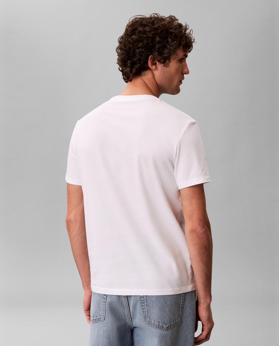 Imagen 2 de Camiseta Hombre con gráfico - Calvin Klein Jeans - Blanco Blanco