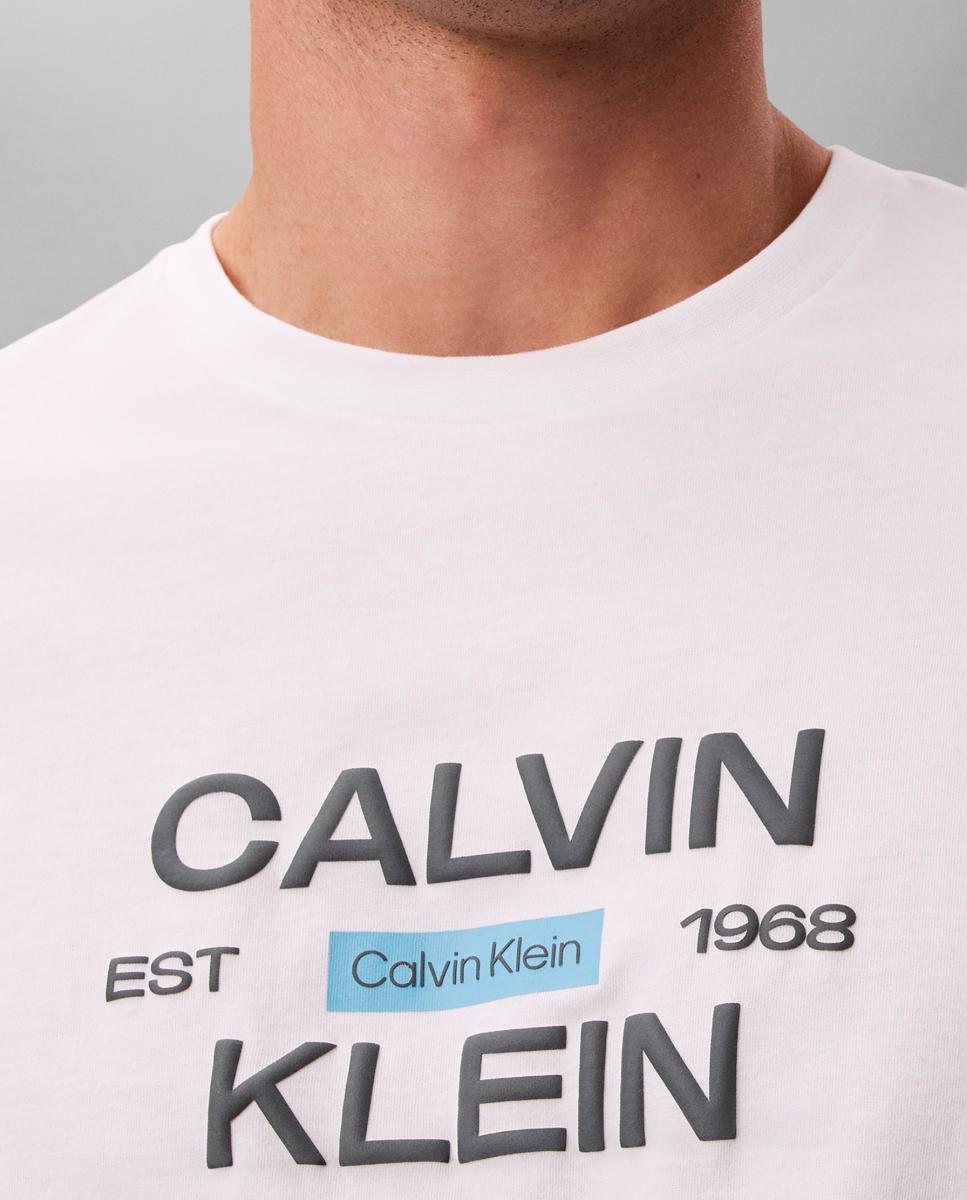 Imagen 3 de Camiseta Hombre con gráfico - Calvin Klein Jeans - Blanco Blanco