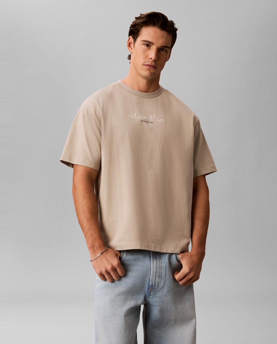 Camiseta Hombre con gráfico - Calvin Klein Jeans - Topo Topo-1