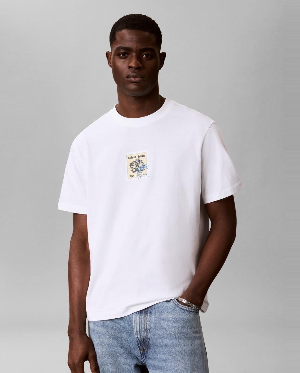 Calvin Klein Jeans - Camiseta Hombre con gráfico en espalda.