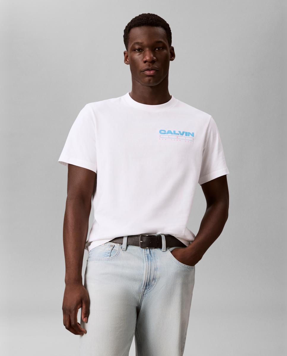 Imagem 0 de T-shirt com Estampado Gráfico nas Costas