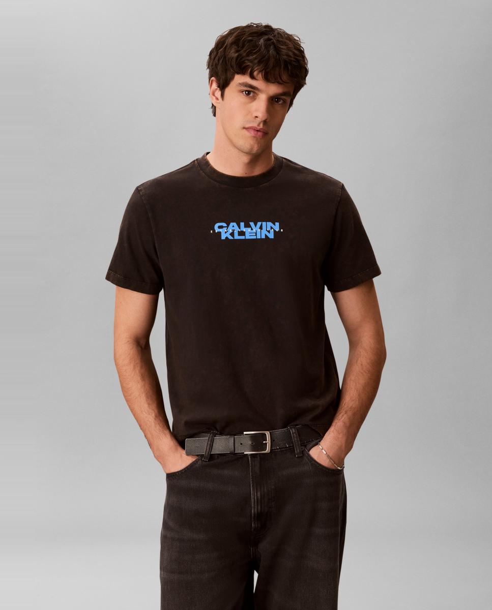 Imagem 0 de T-shirt com Estampado Gráfico nas Costas