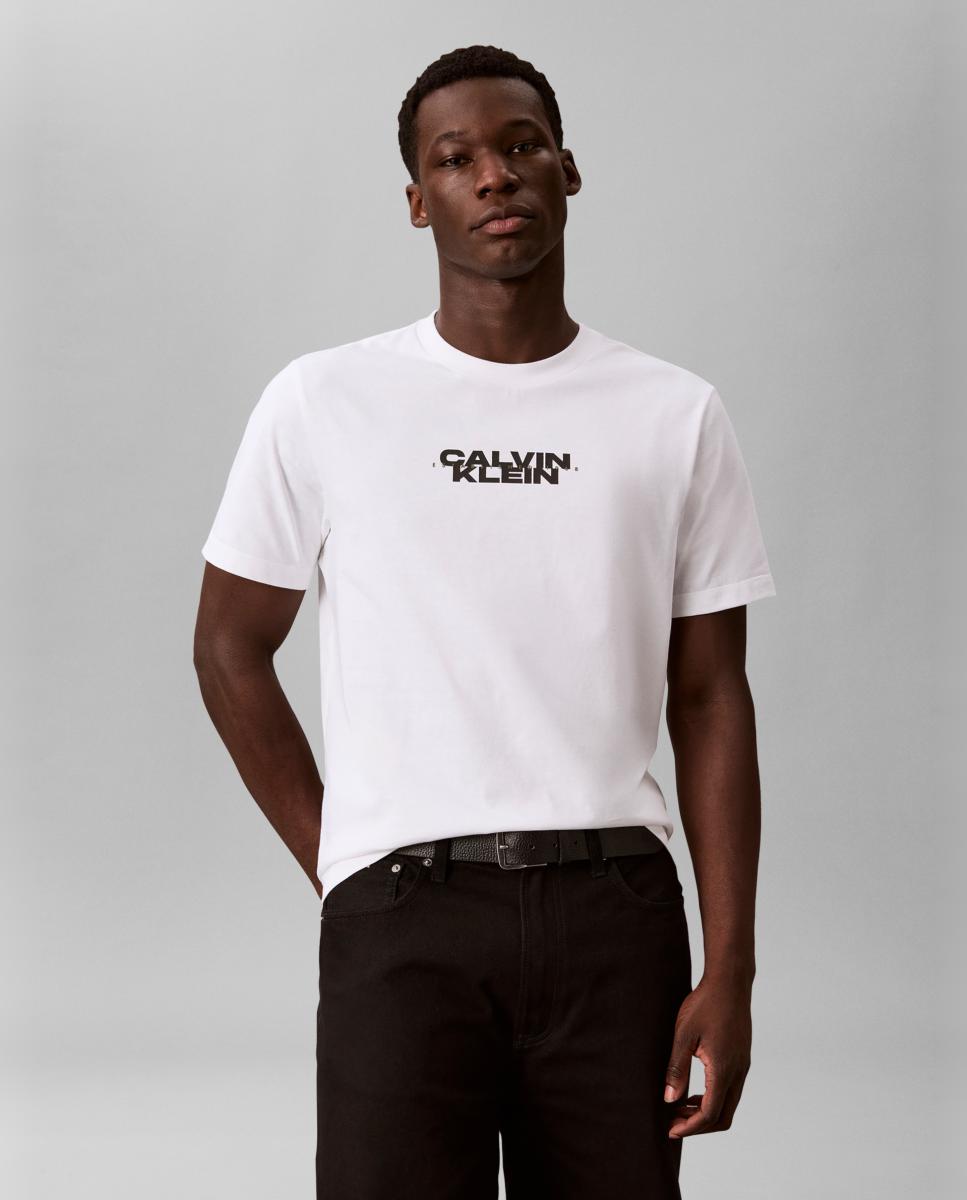 Imagem 0 de T-shirt com Estampado Gráfico nas Costas