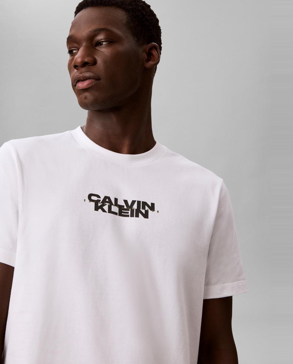 T-shirt com Estampado Gráfico nas Costas Branco-3