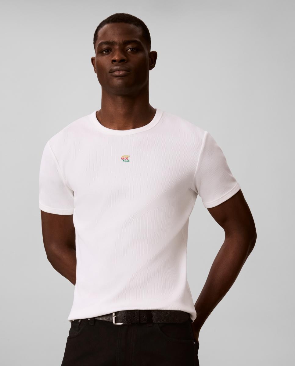 Imagem 0 de T-shirt Canelada com Logótipo