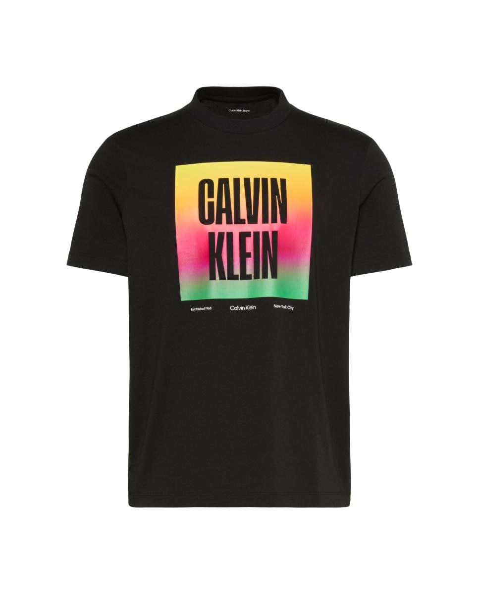 T-shirt com Estampado Gráfico Preto-7