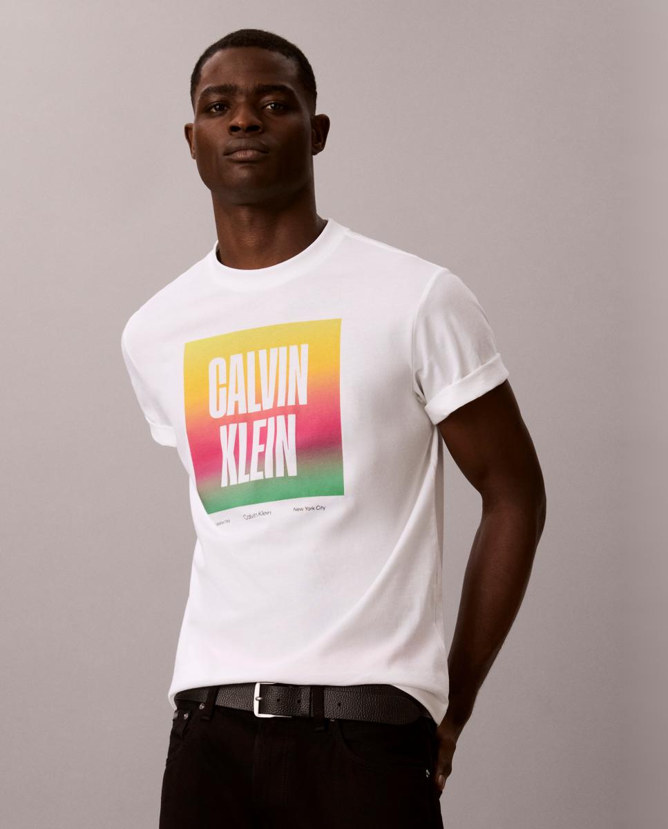 T-shirt com Estampado Gráfico Branco-5