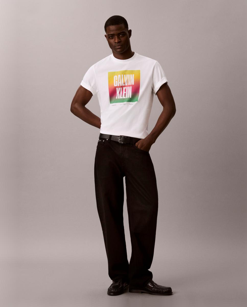 T-shirt com Estampado Gráfico Branco-7