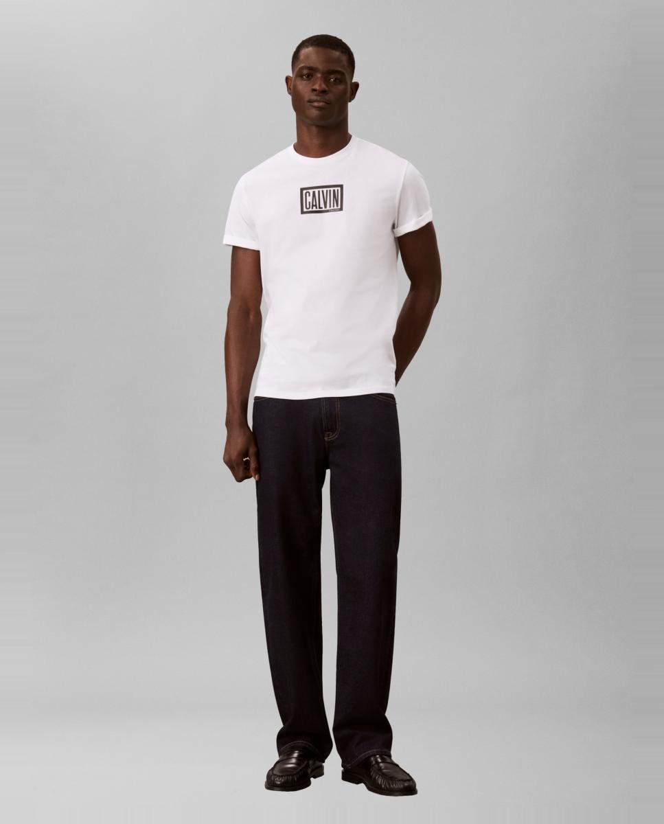 Camiseta Hombre gráfica Calvin box - Calvin Klein Jeans - Blanco Blanco-6