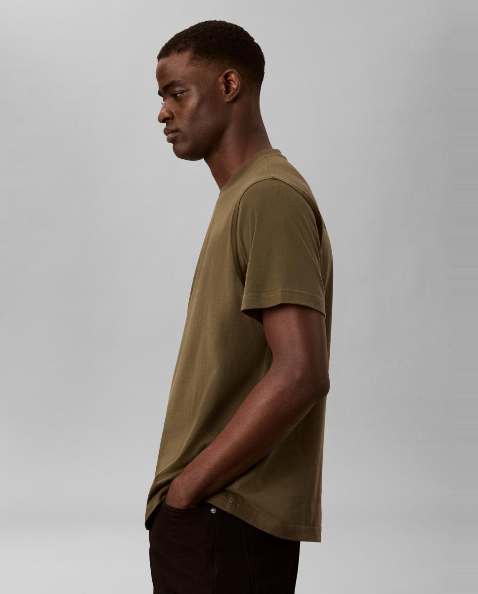 Camiseta Hombre gráfica Calvin espalda - Calvin Klein Jeans - Verde militar Verde militar-4