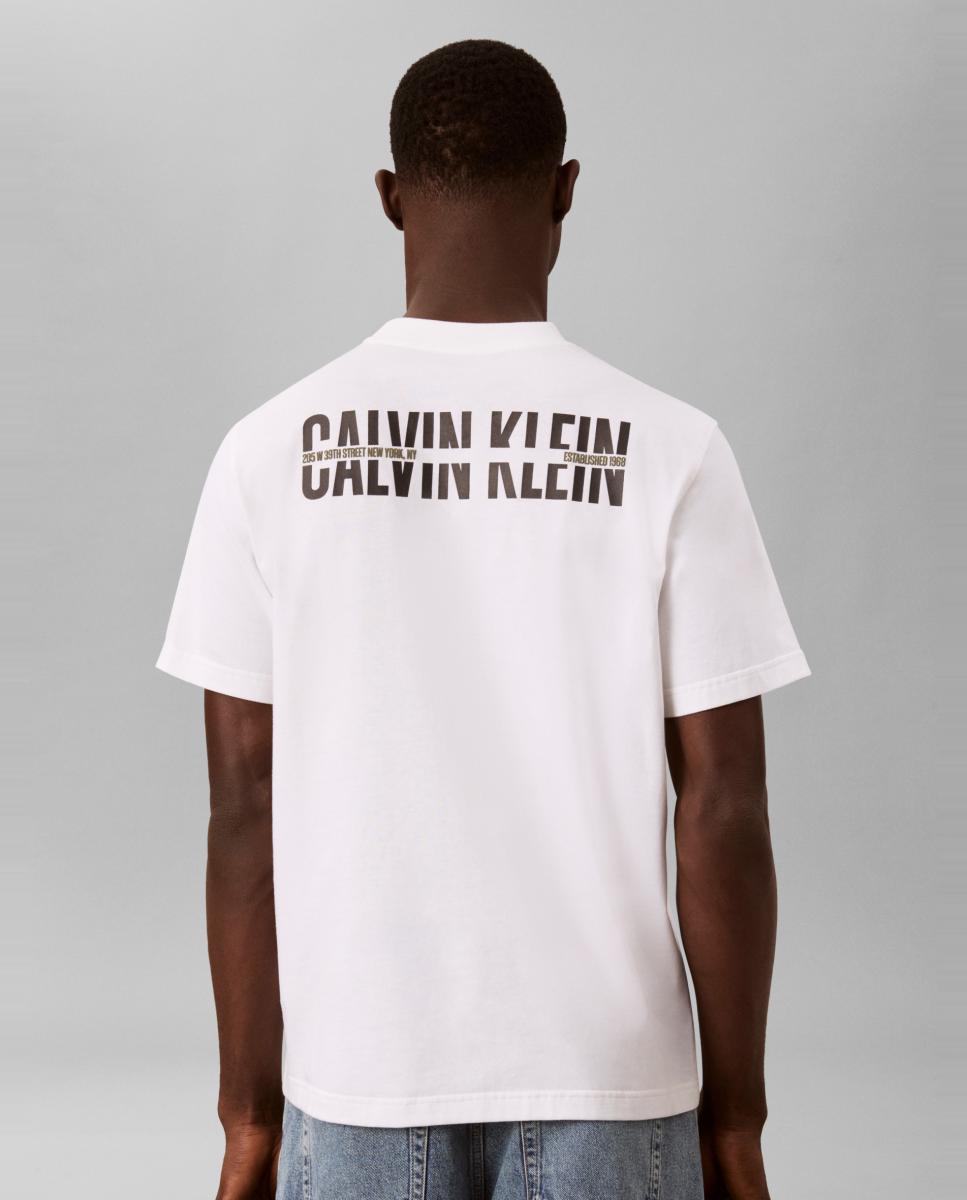 Camiseta Hombre gráfica Calvin espalda - Calvin Klein Jeans - Blanco Blanco-2
