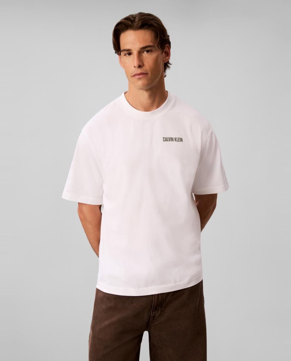 Camiseta Hombre Calvin or nothing espalda - Calvin Klein Jeans - Blanco Blanco-1