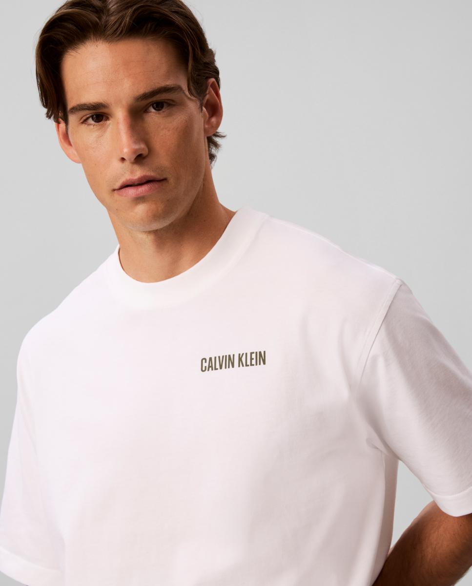 Camiseta Hombre Calvin or nothing espalda - Calvin Klein Jeans - Blanco Blanco-3