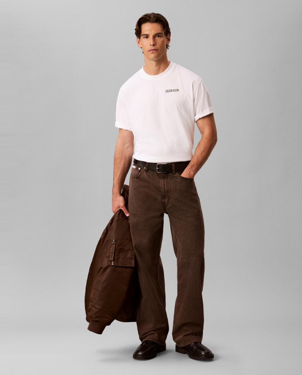 Camiseta Hombre Calvin or nothing espalda - Calvin Klein Jeans - Blanco Blanco-6