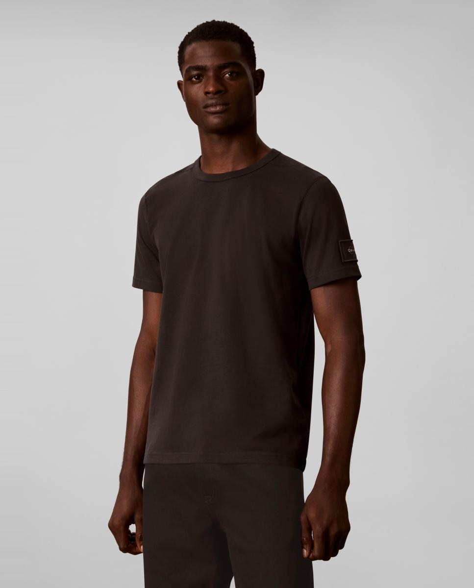 Imagen 0 de Camiseta Hombre con badge tejido suave Negro