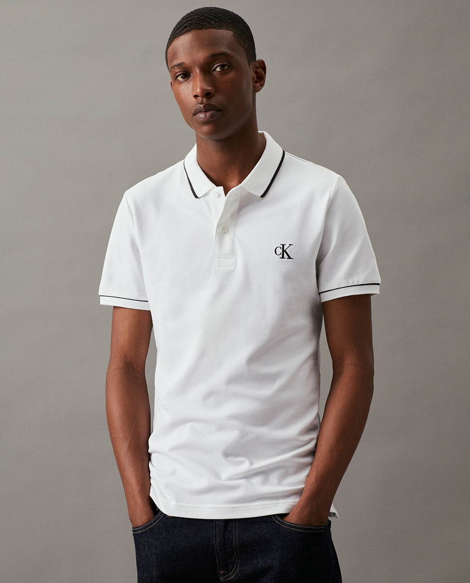 Polo Slim - Branco Branco-1