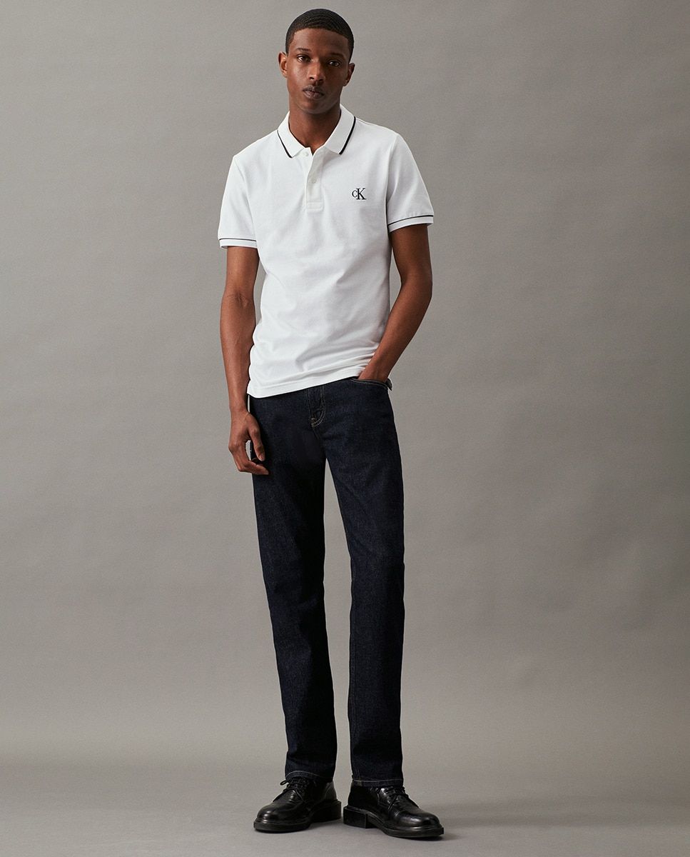 Polo Slim - Branco Branco-6