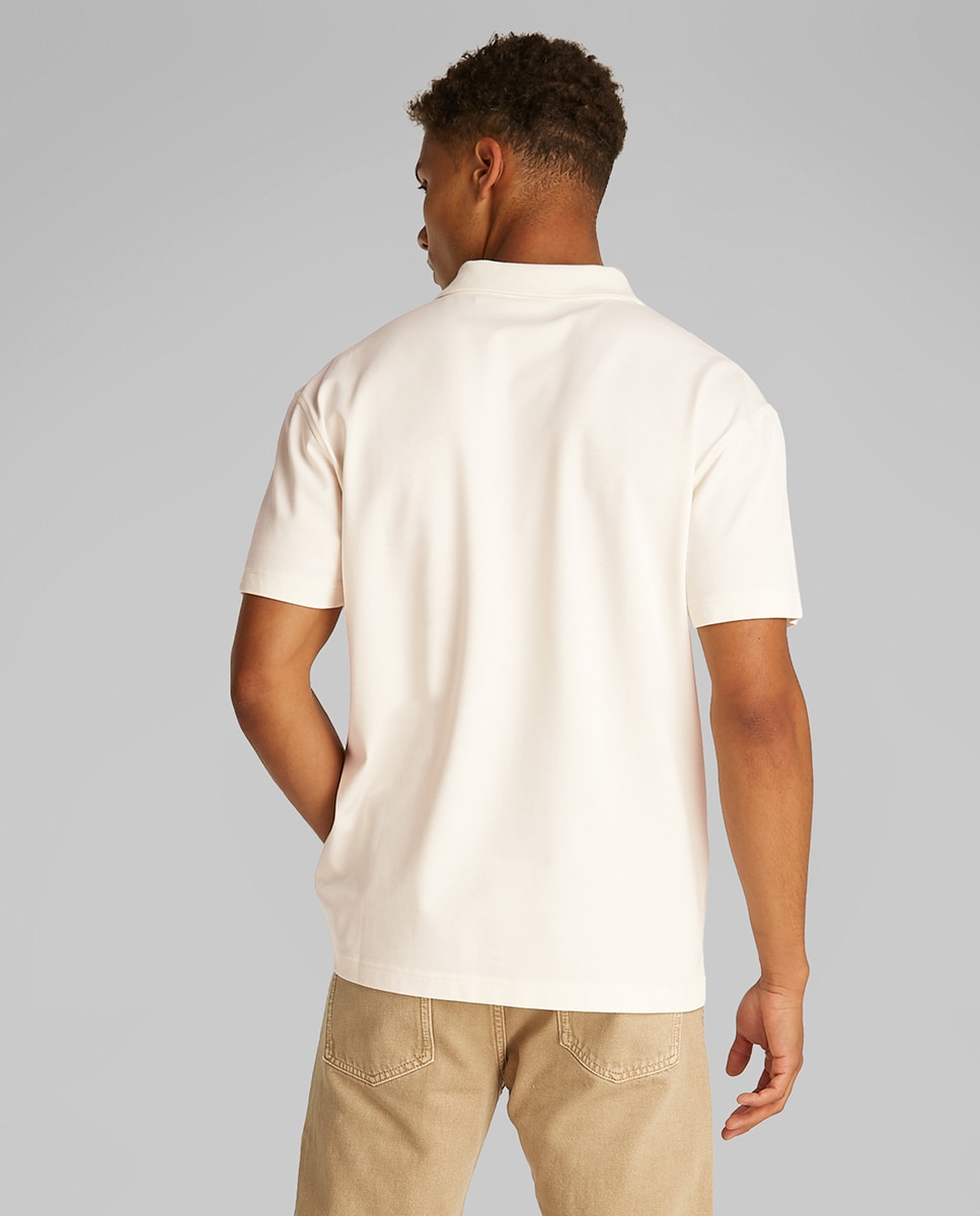 Polo de Manga Curta com Logótipo Branco-2