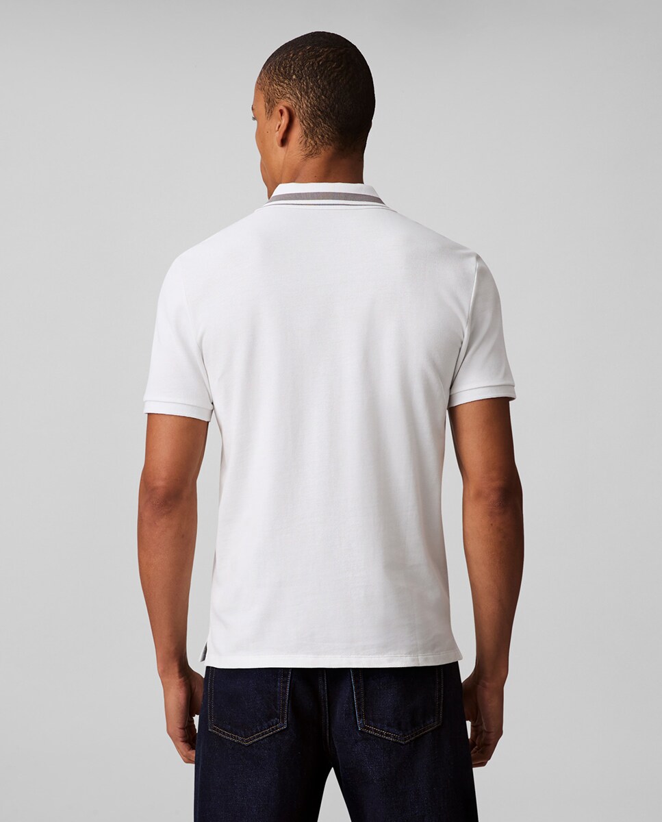 Polo de Piqué com Logótipo Branco-2