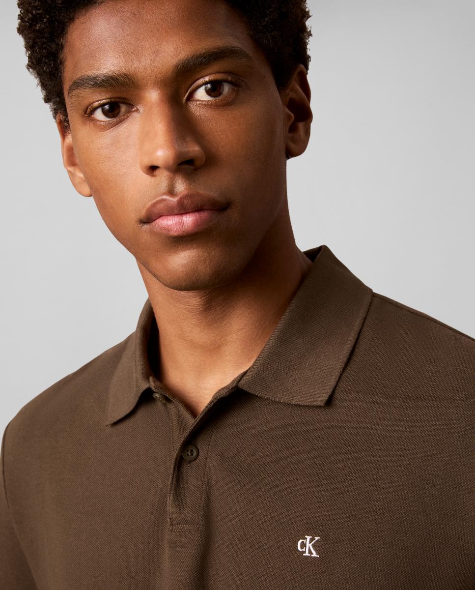 Imagen 3 de Polo Hombre piqué con monogram - Calvin Klein Jeans - Verde oscuro Verde oscuro