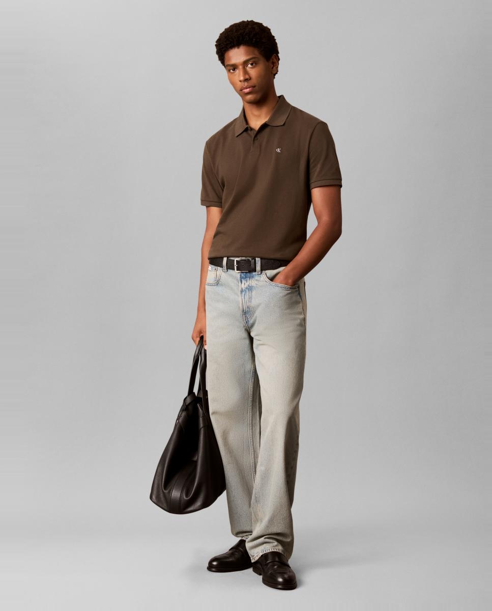 Imagen 6 de Polo Hombre piqué con monogram - Calvin Klein Jeans - Verde oscuro Verde oscuro