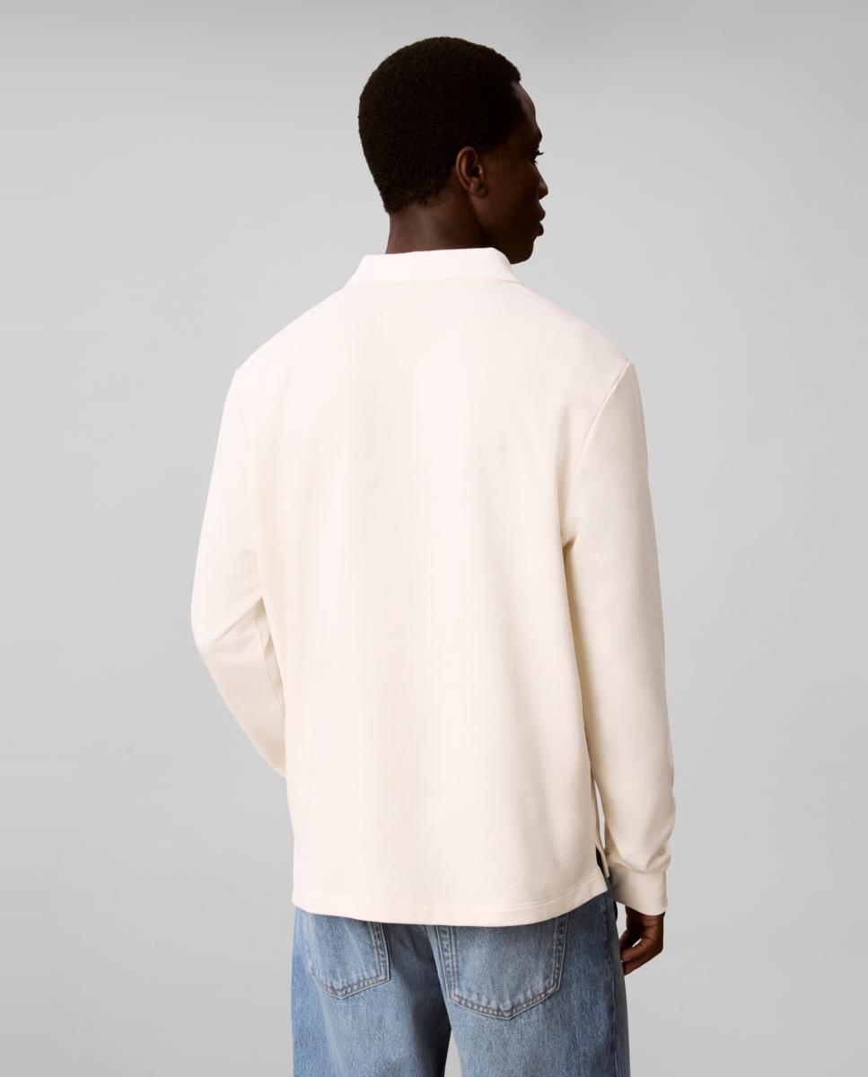 Imagen 2 de Polo Hombre manga larga con logo - Calvin Klein Jeans - Crudo Crudo