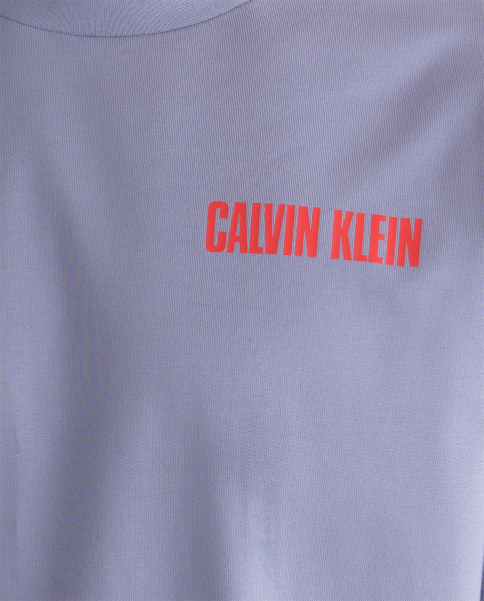 T-shirt com Costas Estampadas Azul-3
