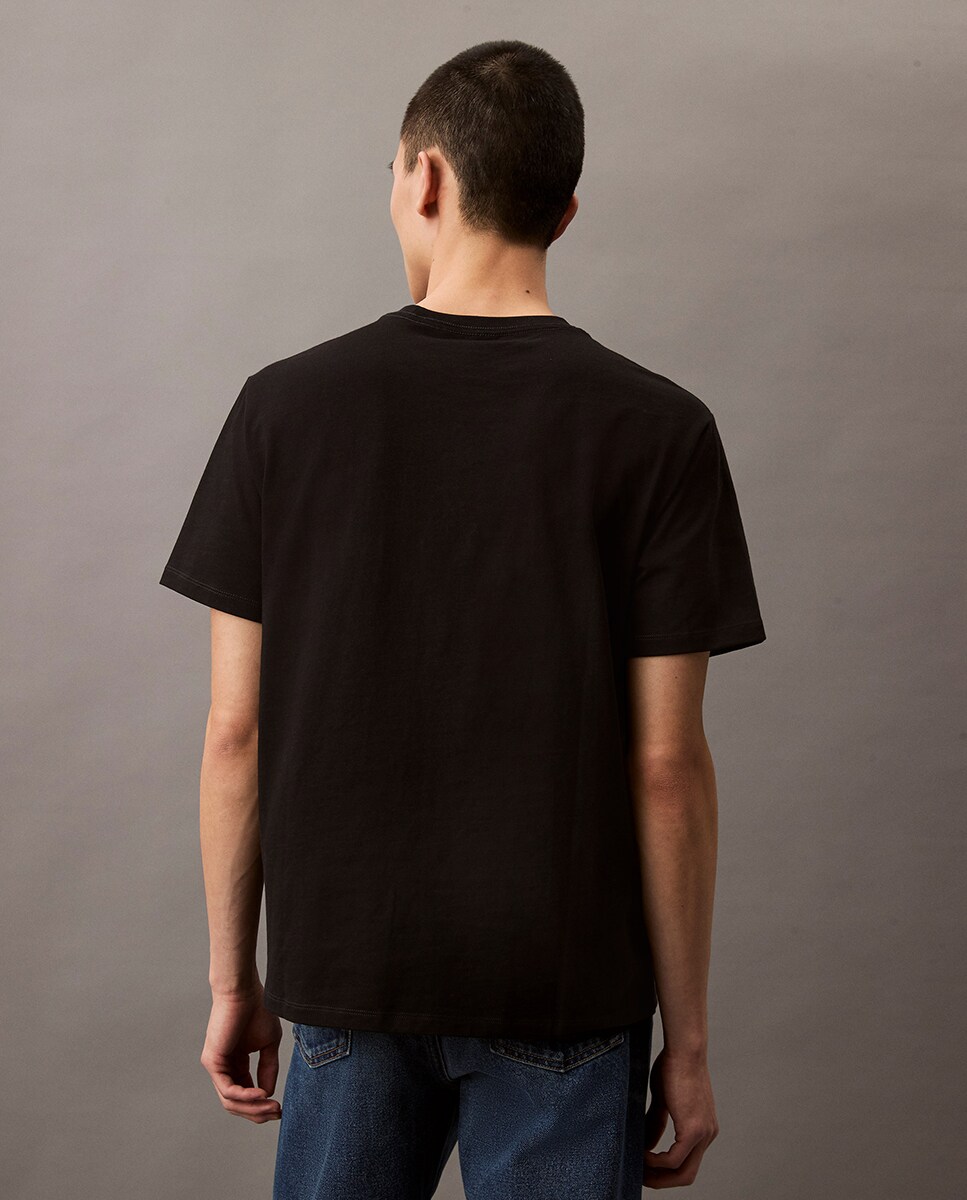 T-shirt com Monograma Preto-2