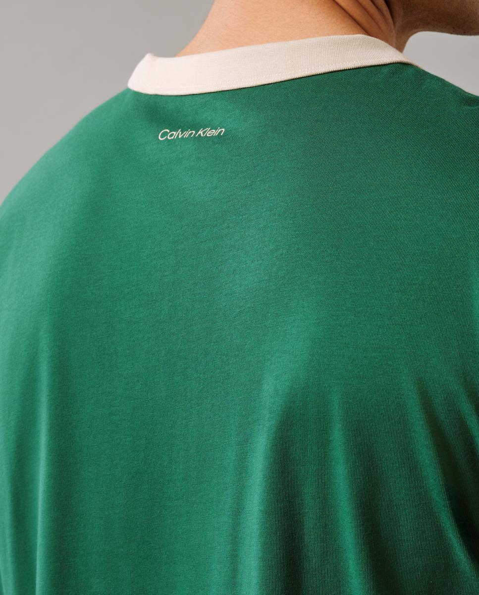 T-shirt com Logótipo Circular Easy Fit Verde-6