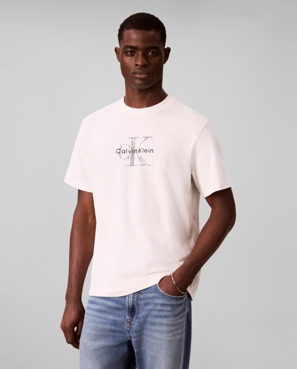 Imagen 0 de Camiseta Hombre gráfica monologo efecto desgastado Crudo