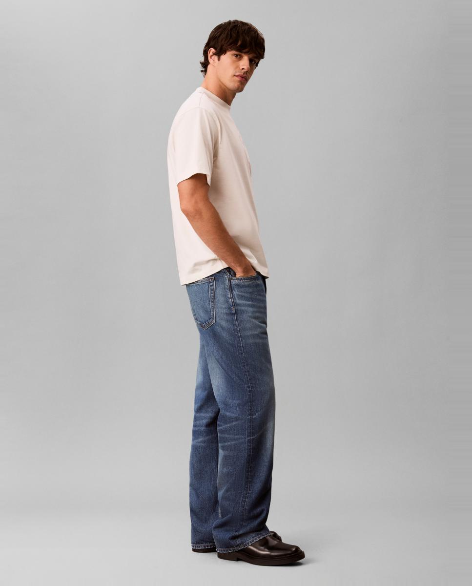 Imagen 4 de Camiseta Hombre relaxed monologo - Calvin Klein Jeans - Crudo Crudo