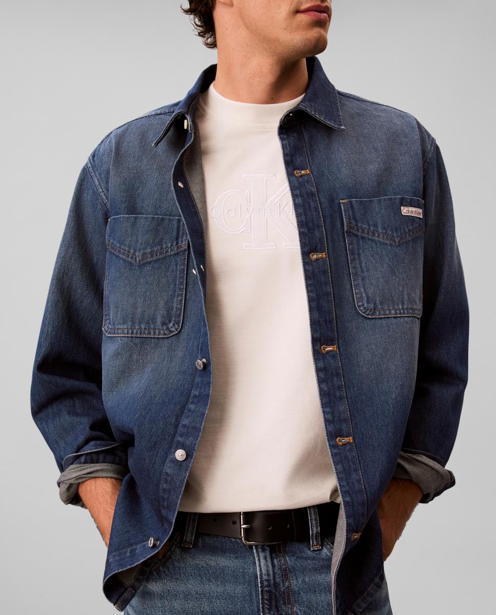 Imagen 5 de Camiseta Hombre relaxed monologo - Calvin Klein Jeans - Crudo Crudo