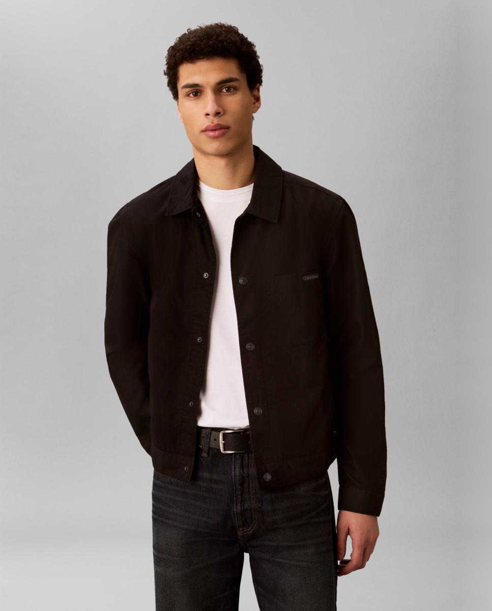 Calvin Klein Jeans - Chaqueta Hombre con textura estilo trucker.