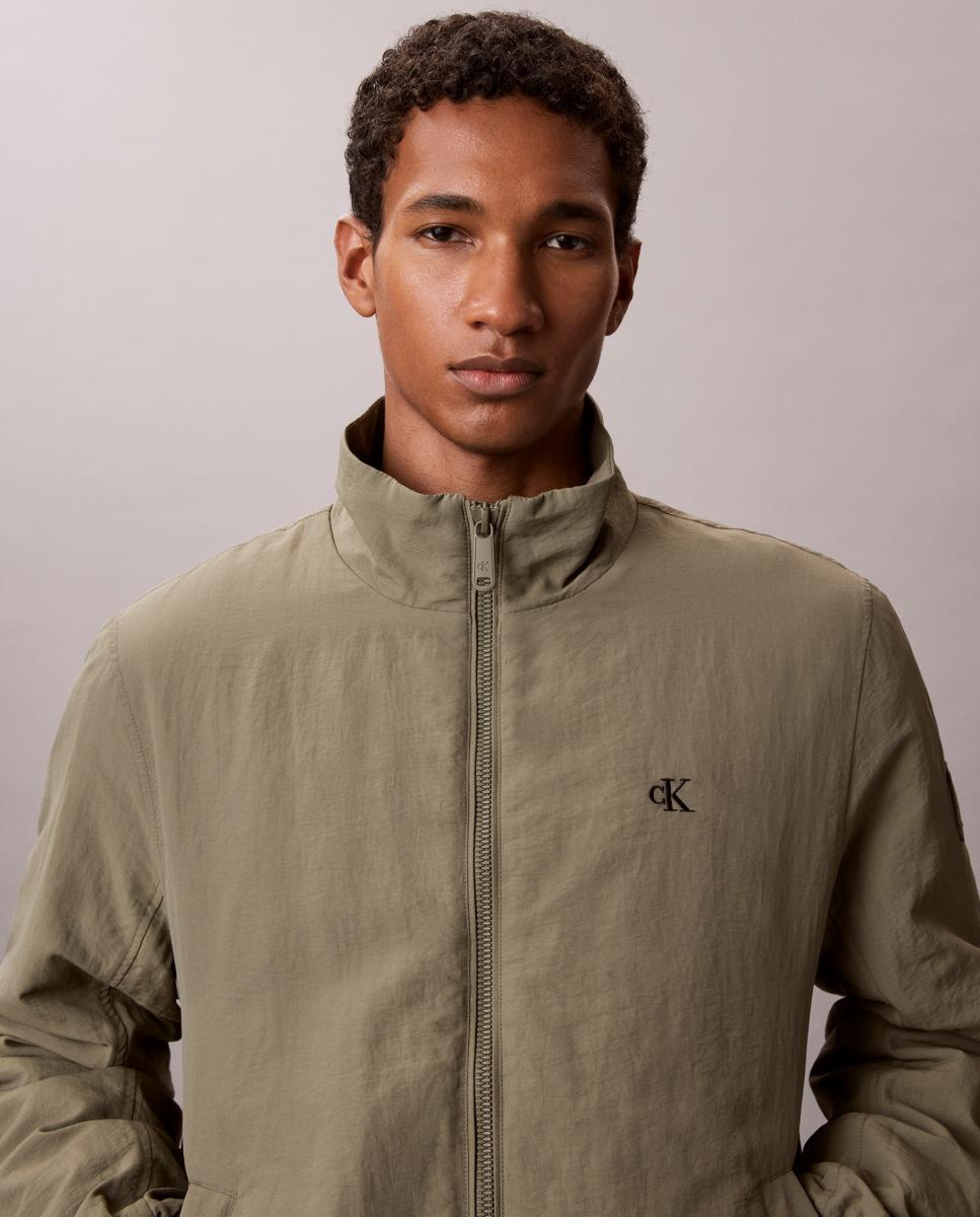 Casaco Estilo Harrington Verde-3