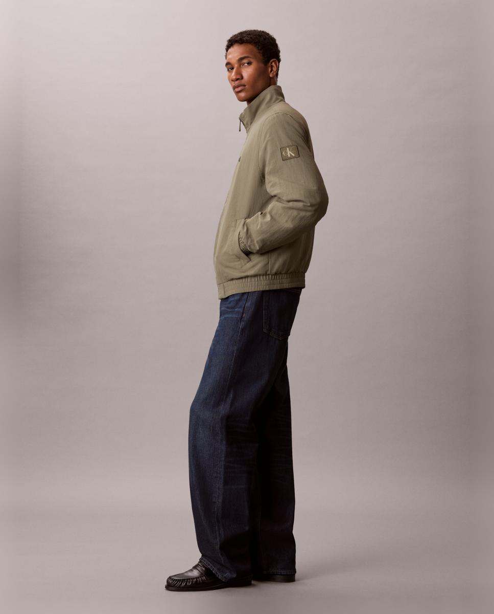 Casaco Estilo Harrington Verde-5