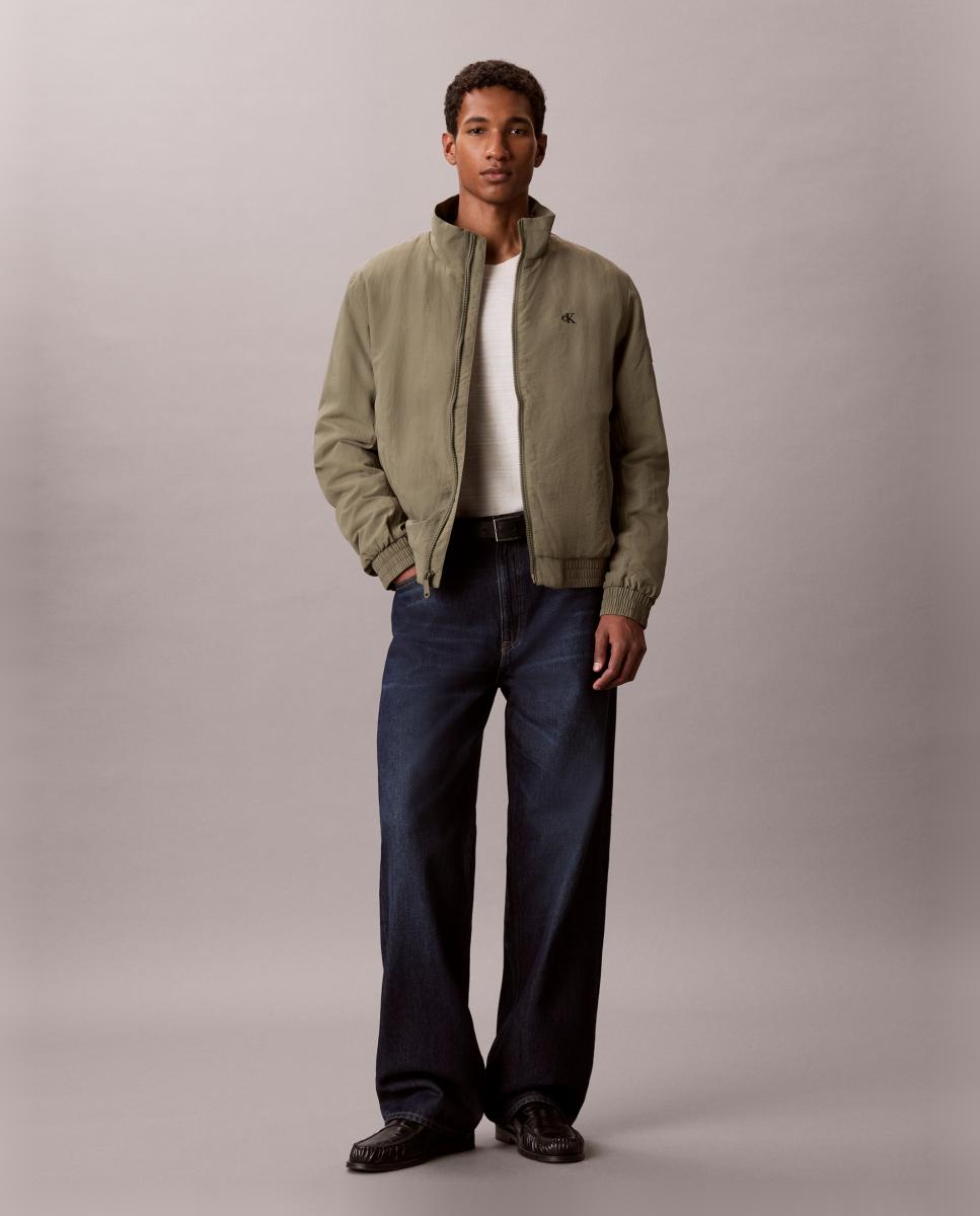 Casaco Estilo Harrington Verde-6