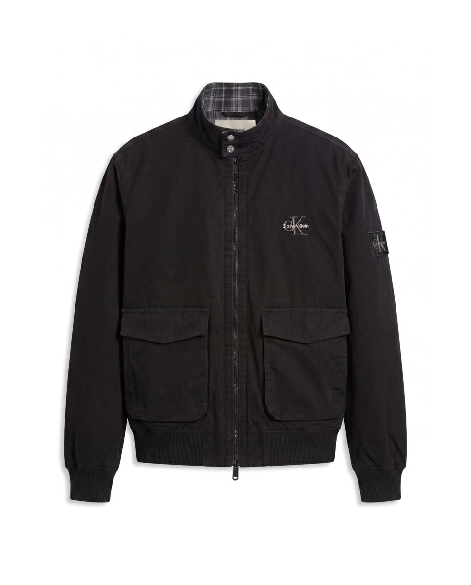 Chaqueta Hombre Harrington con forro de franela - Calvin Klein Jeans - Negro Negro-5