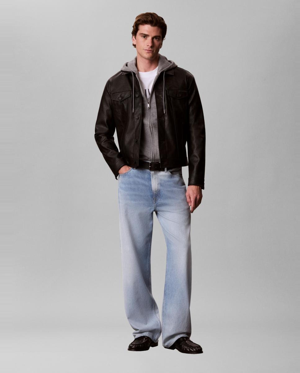 Chaqueta trucker Hombre de polipiel - Calvin Klein Jeans - Negro Negro-6