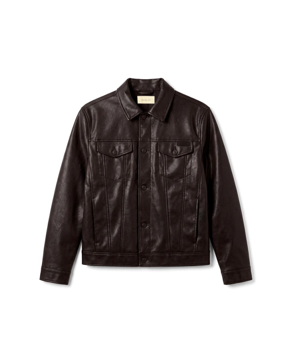 Chaqueta trucker Hombre de polipiel - Calvin Klein Jeans - Negro Negro-5