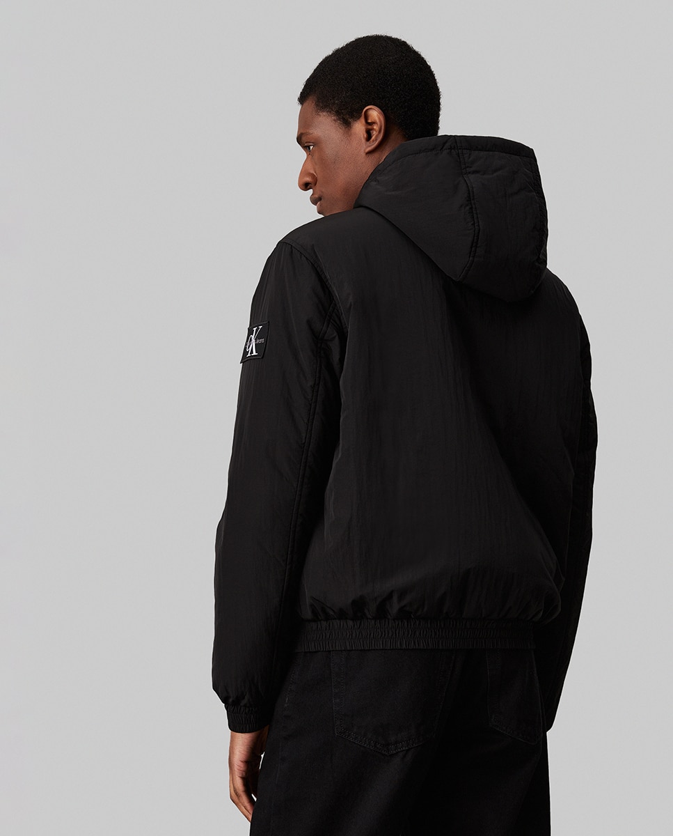 Casaco Harrington com Capuz Preto-2