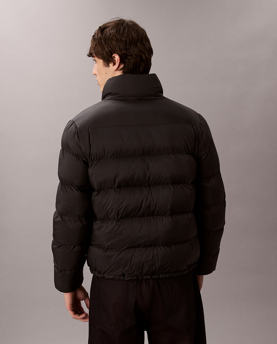 Casaco Puffer com Monograma Preto-2