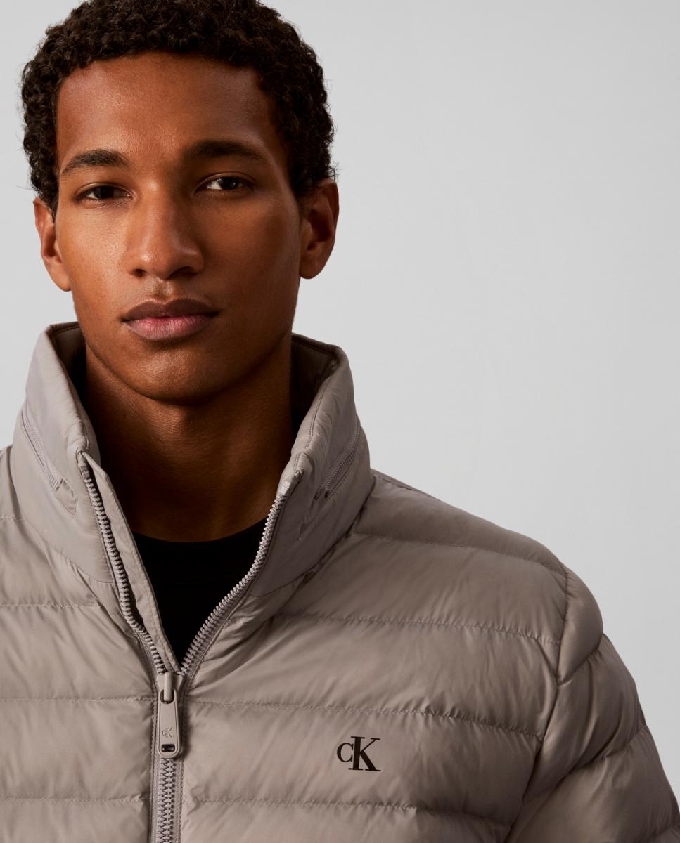 Chaqueta puffer Hombre ligera con capucha - Calvin Klein Jeans - Gris oscuro Gris oscuro-3