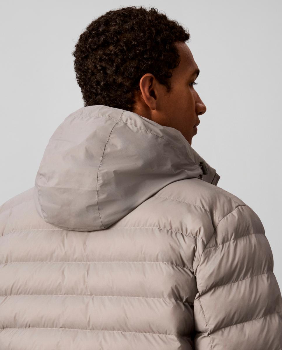 Chaqueta puffer Hombre ligera con capucha - Calvin Klein Jeans - Gris oscuro Gris oscuro-4