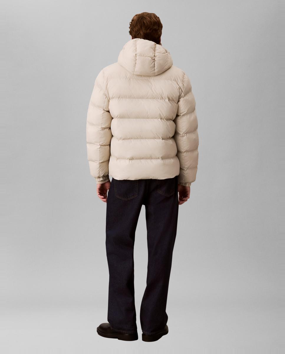 Chaqueta puffer Hombre ligera con capucha - Calvin Klein Jeans - Gris claro Gris claro-2