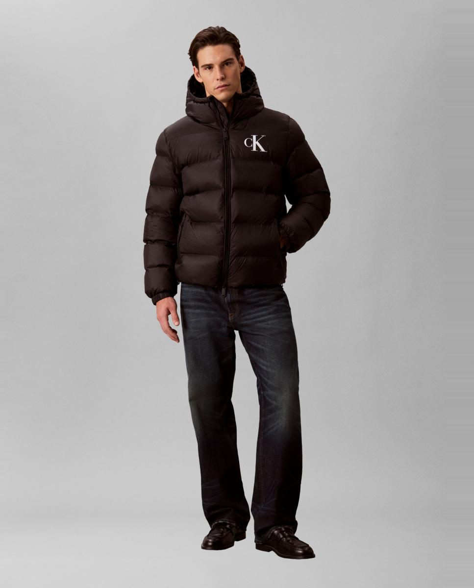 Chaqueta puffer Hombre ligera con capucha - Calvin Klein Jeans - Negro Negro-6