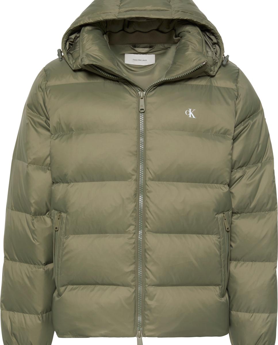 Plumífero Hombre nylon con capucha desmontable - Calvin Klein Jeans - Verde oscuro Verde oscuro-3